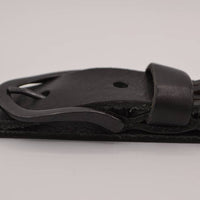 Zwarte Jeans riem met slingerpunt