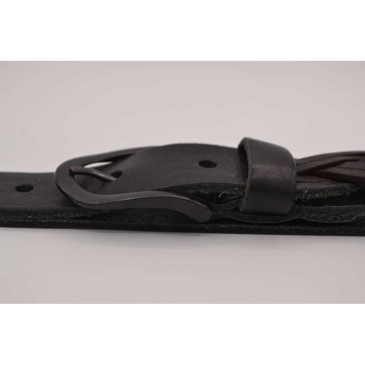 Zwarte Jeans riem met slingerpunt
