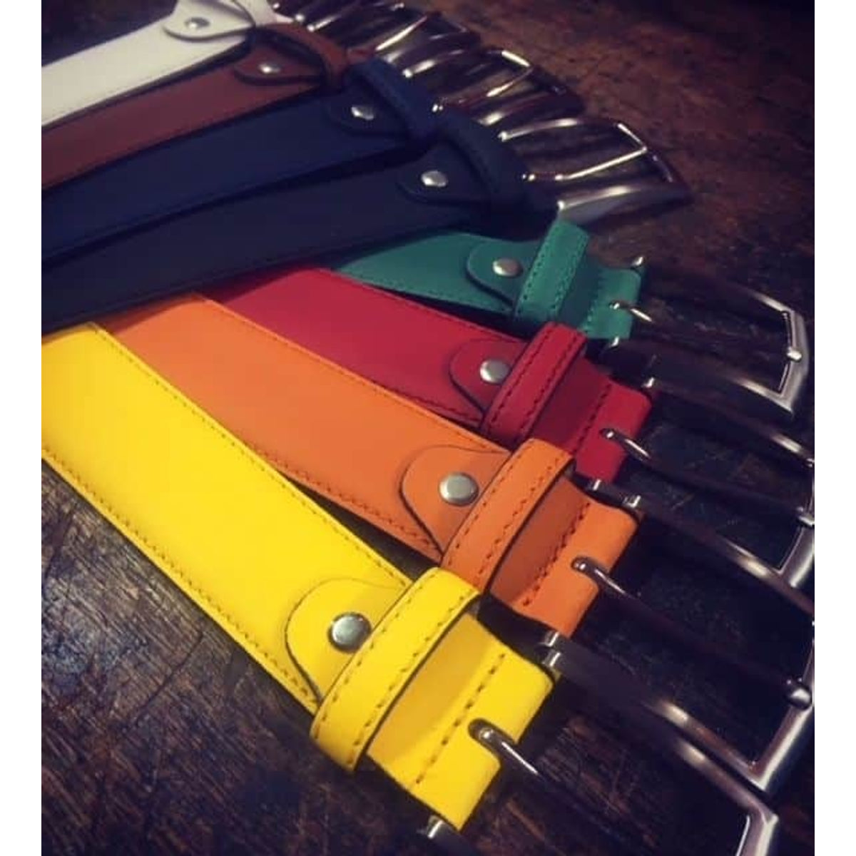 Cognac nette riem.