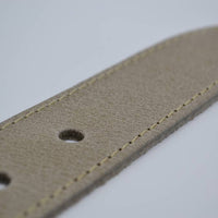 4cm taupe gestikt italiaans volnerf lederen riem