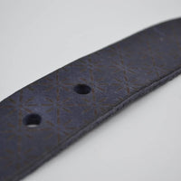 Ster gelaserde blauwe echt lederen riem