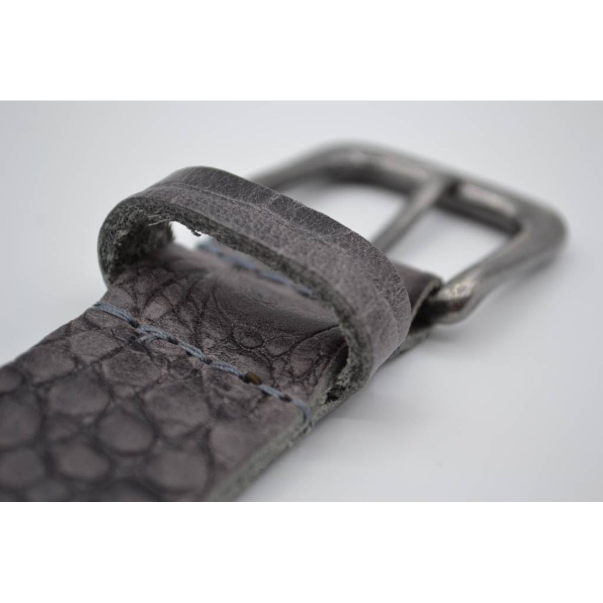 3cm grijze italiaans volnerf lederen casual riem