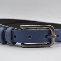 blauwe 20mm brede riem met dubbele lus