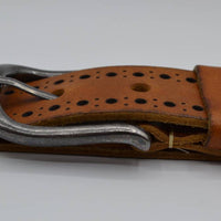4cm cognac diep gelaserde volnerf riem 