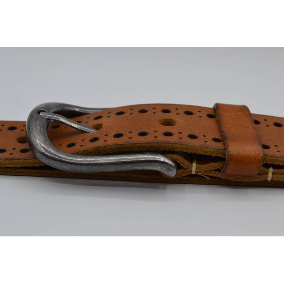 4cm cognac diep gelaserde volnerf riem 