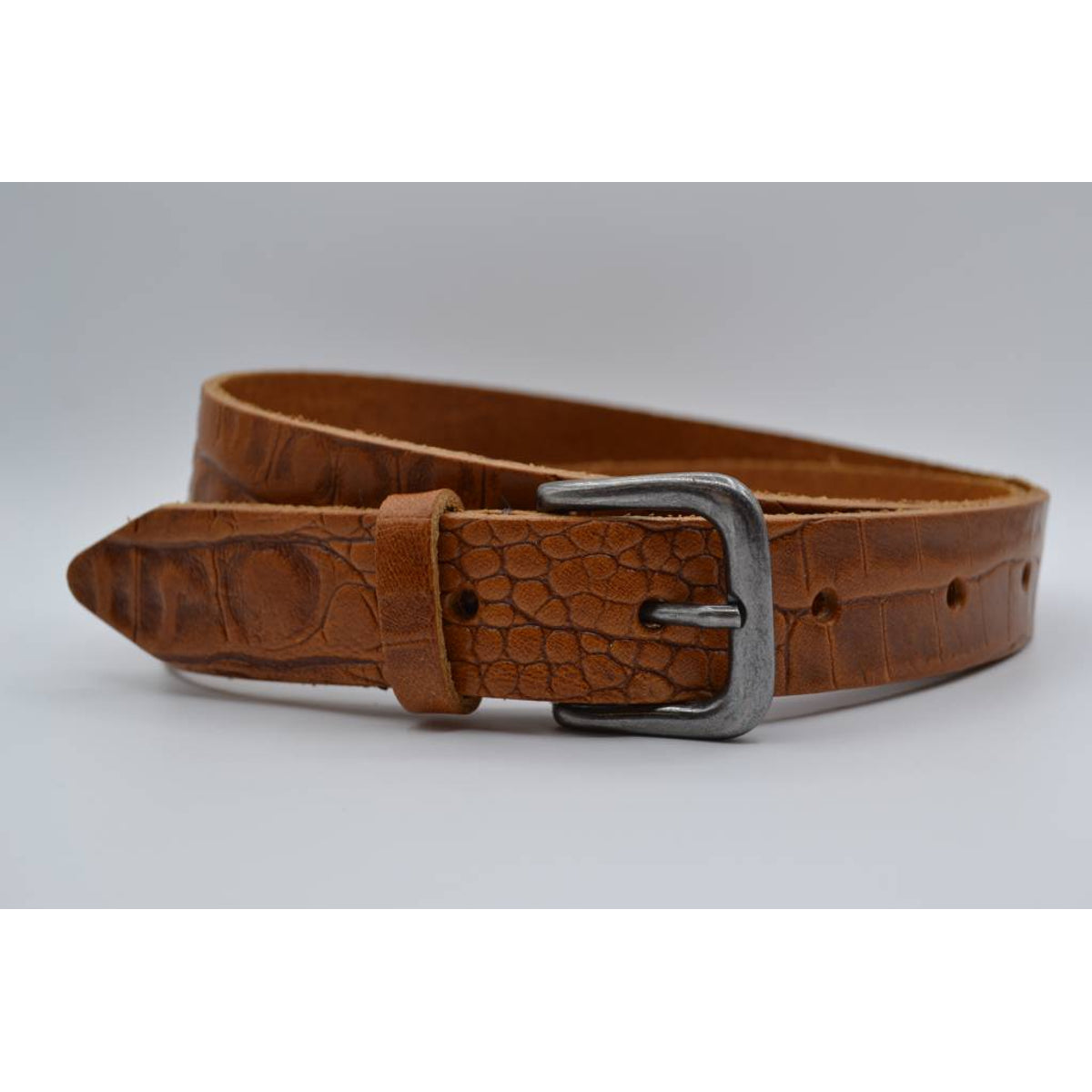 3cm cognac italiaans volnerf lederen casual riem