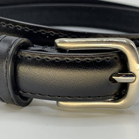 Nette zwarte 2cm brede damesriem.