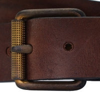 4cm brede bruine riem.
