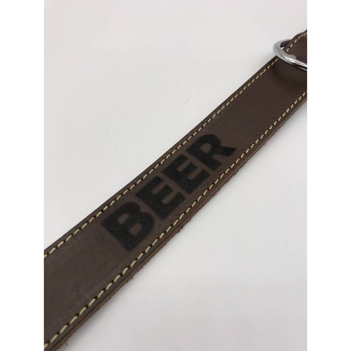 Hondenhalsband 60cm bruin echt Italiaans leer 
