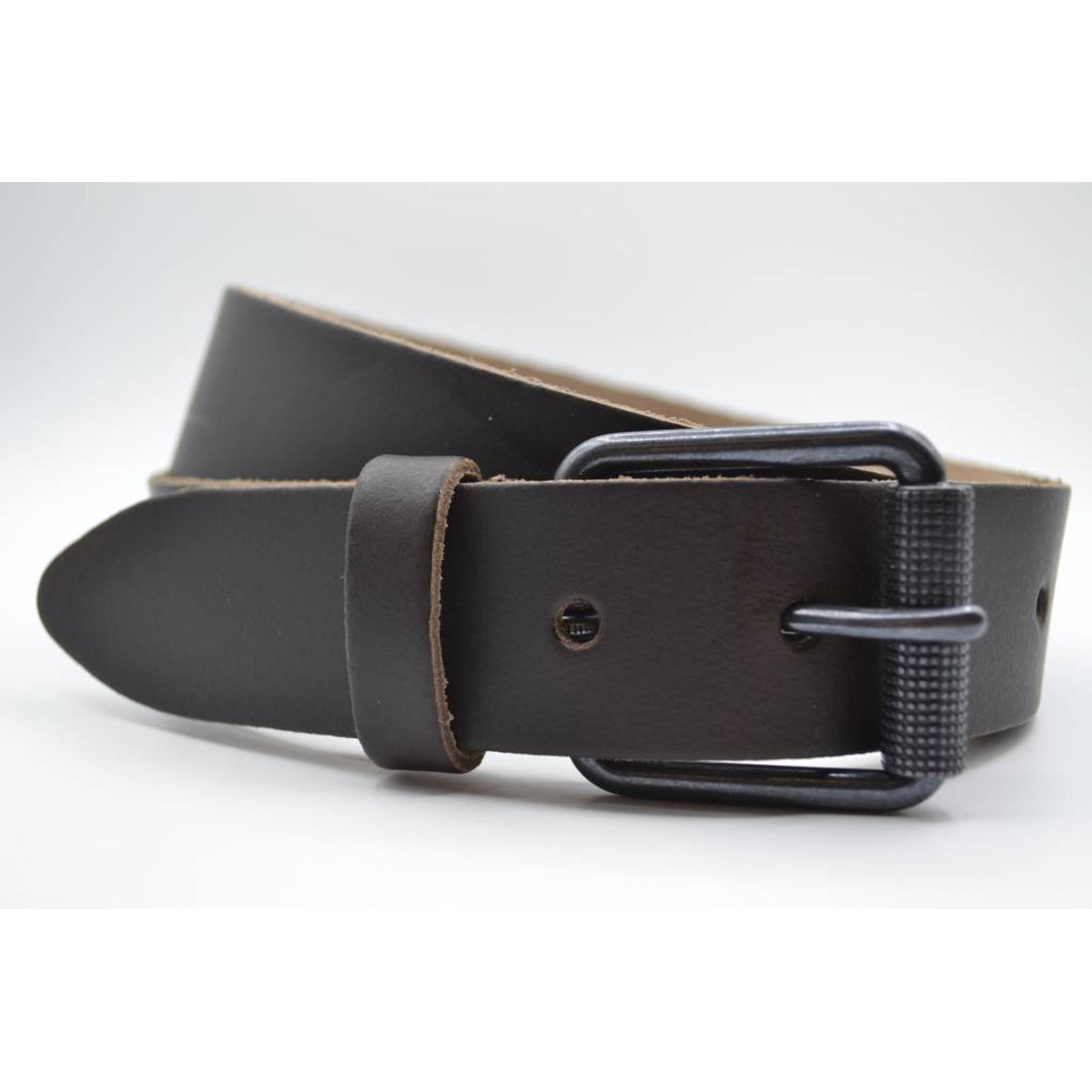 split lederen 40mm bruine casual riem
