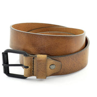 stoere 3.5cm brede jeans riem met een gave structuur. 