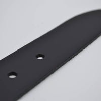 4cm zwarte split lederen riem.