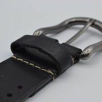 4cm zwarte diep gelaserde volnerf riem