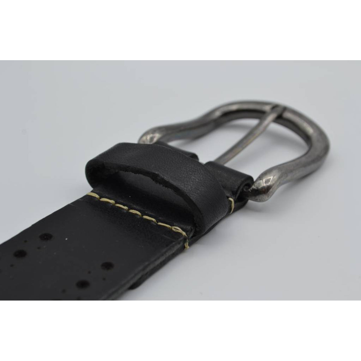 4cm zwarte diep gelaserde volnerf riem