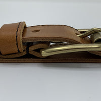 cognac riem met gave details.