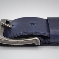 mooie strakke blauwe volnerf jeansriem