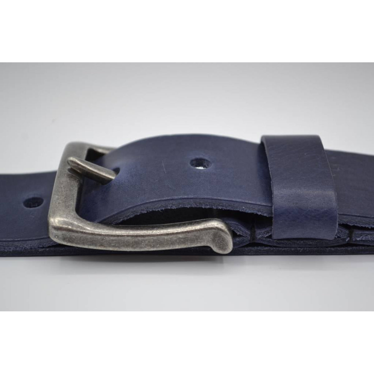 mooie strakke blauwe volnerf jeansriem