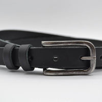 zwarte 20mm brede riem met dubbele lus
