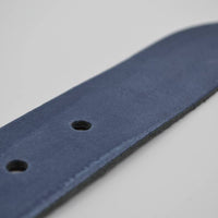 split lederen 40mm blauwe casual riem