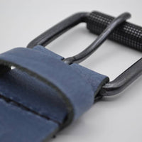 split lederen blauwe casual dames/heren riem