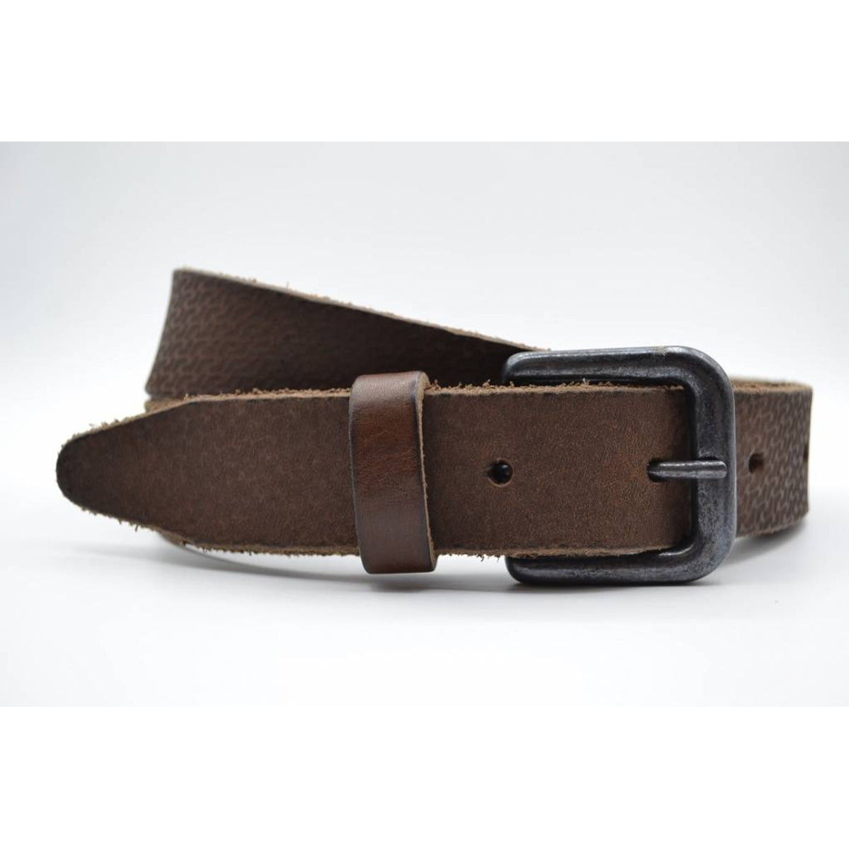 golf gelaserde bruine echt lederen riem