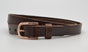 Bruine 20mm brede riem met rose gouden gesp.