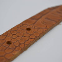 3cm cognac italiaans volnerf lederen casual riem 