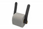 Toiletrolhouder van hout en leer