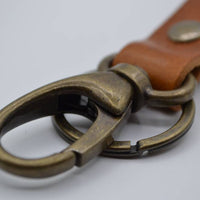 Sleutelhanger met naam van Cognac echt leer