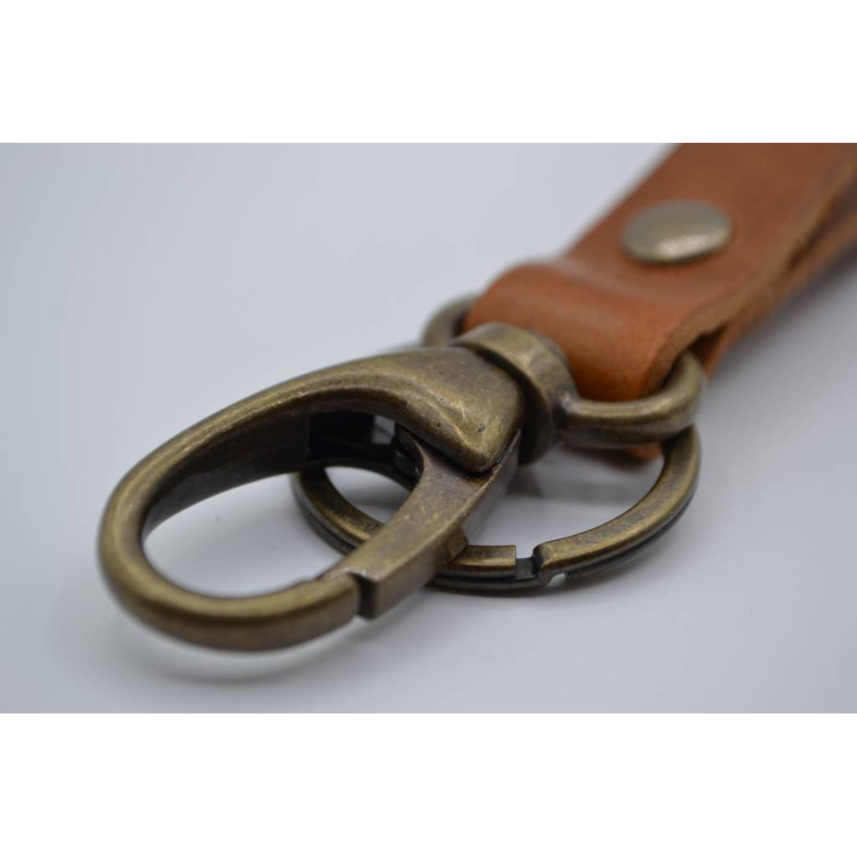 Sleutelhanger met naam van Cognac echt leer