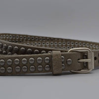 taupe 20mm brede riem met bolstuds 