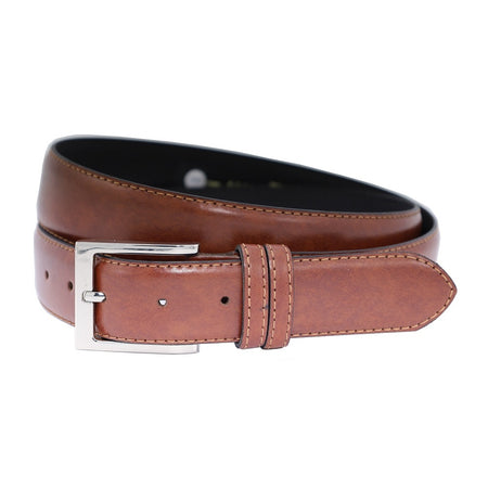 Hazelnoot cognac nette pantalon riem