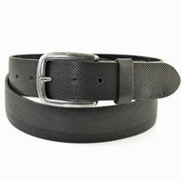 4cm brede zwarte cornerstone riem gemaakt met echt leer.