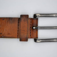 Stoere cognac echt lederen riem