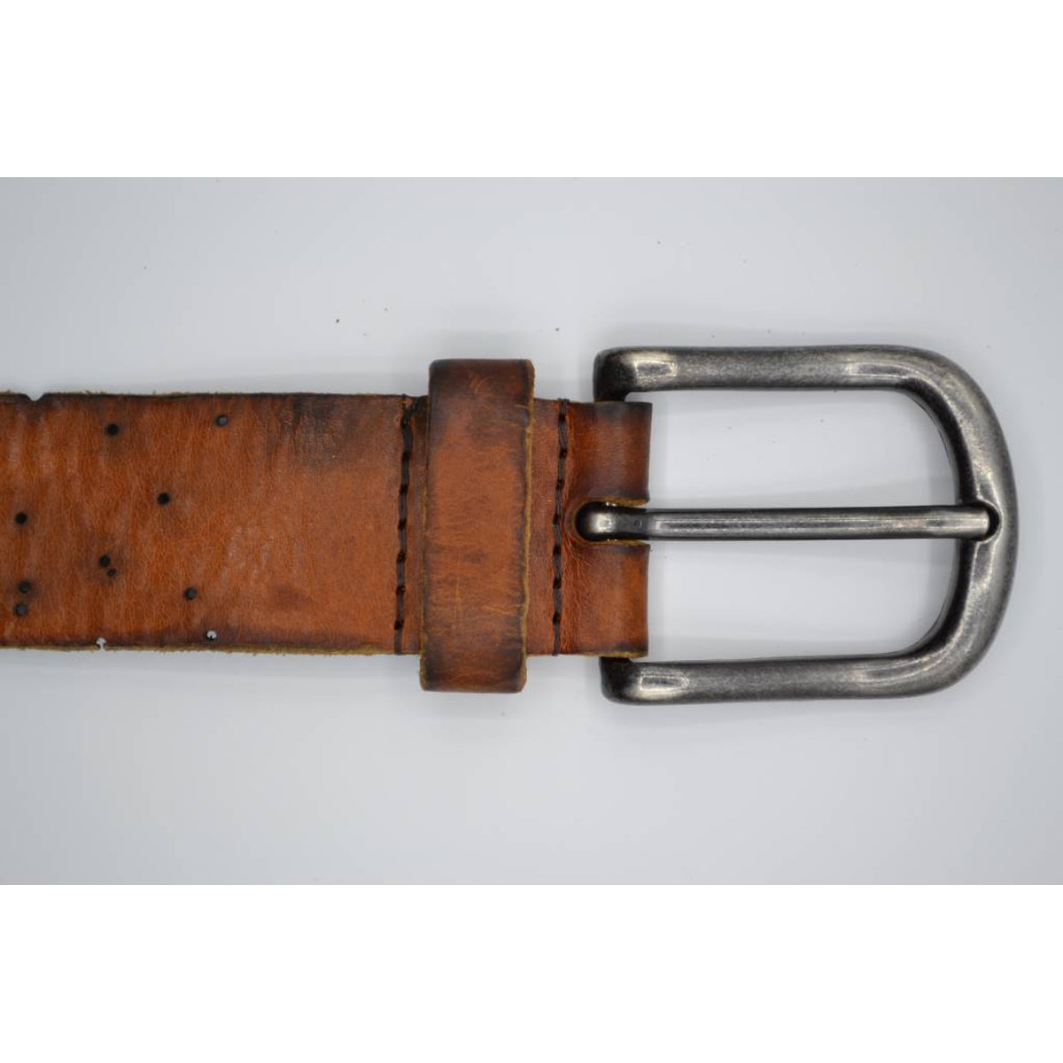 Stoere cognac echt lederen riem