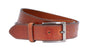 Perfect afgewerkte Cognac 35mm brede riem.