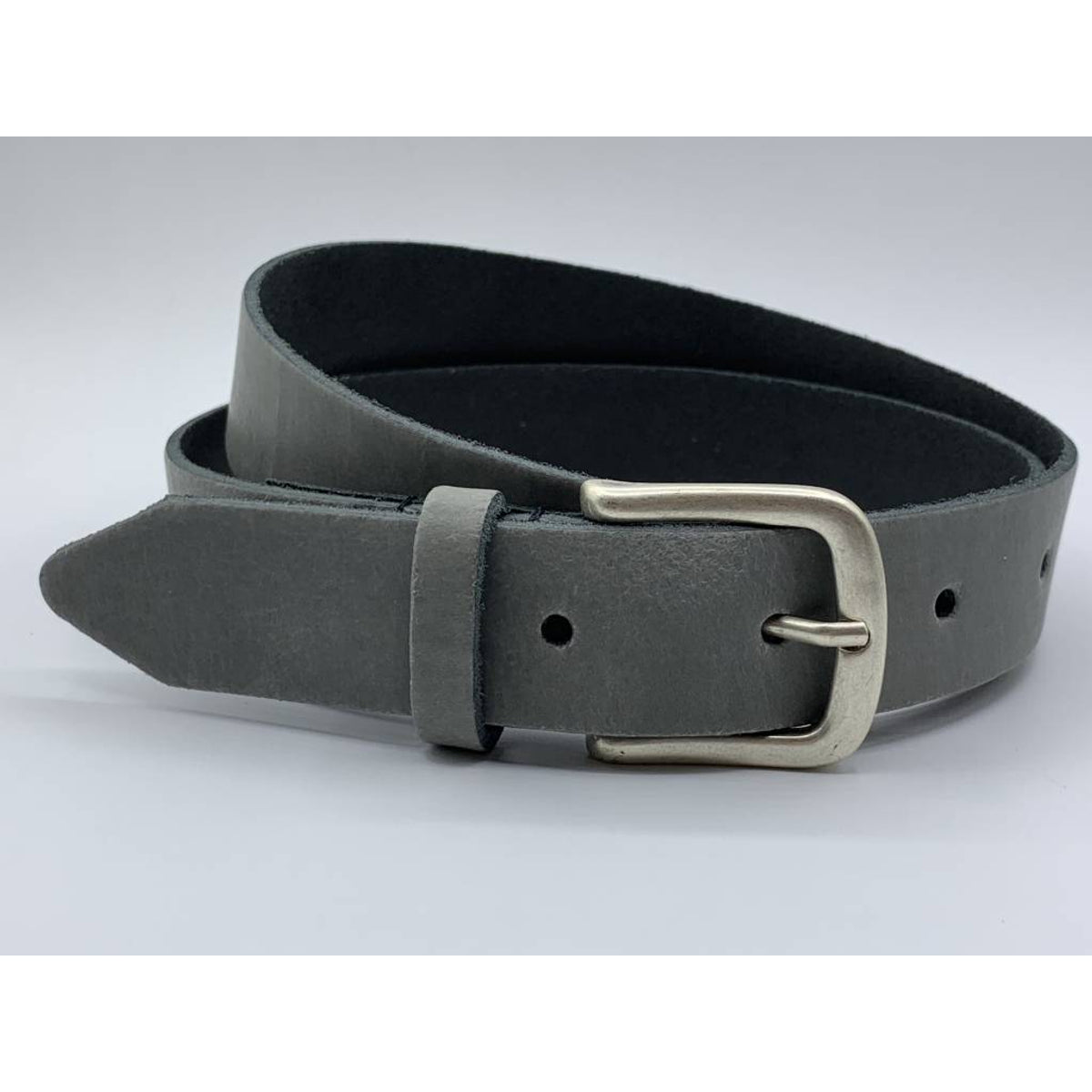 Licht grijze kinderriem 3cm breed.