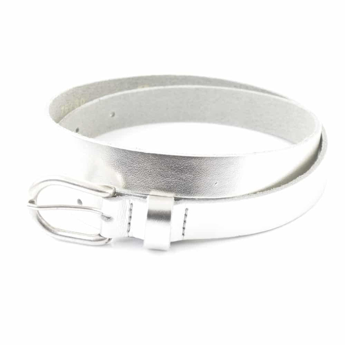 Kidzzbelt zilver kleurige riem. 
