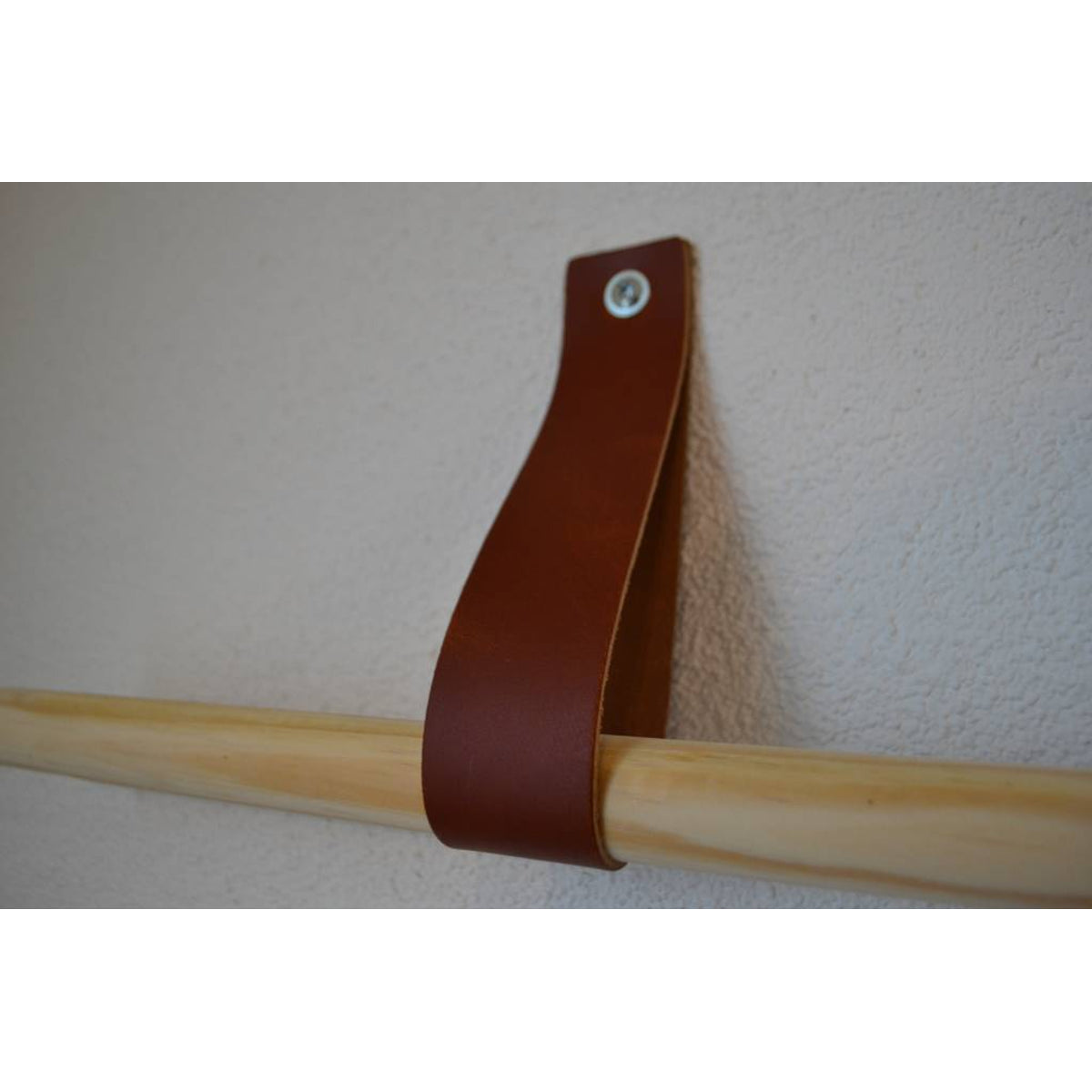Toiletrolhouder van leer