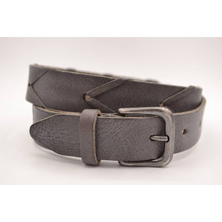 Grijze 3cm brede unieke riem 