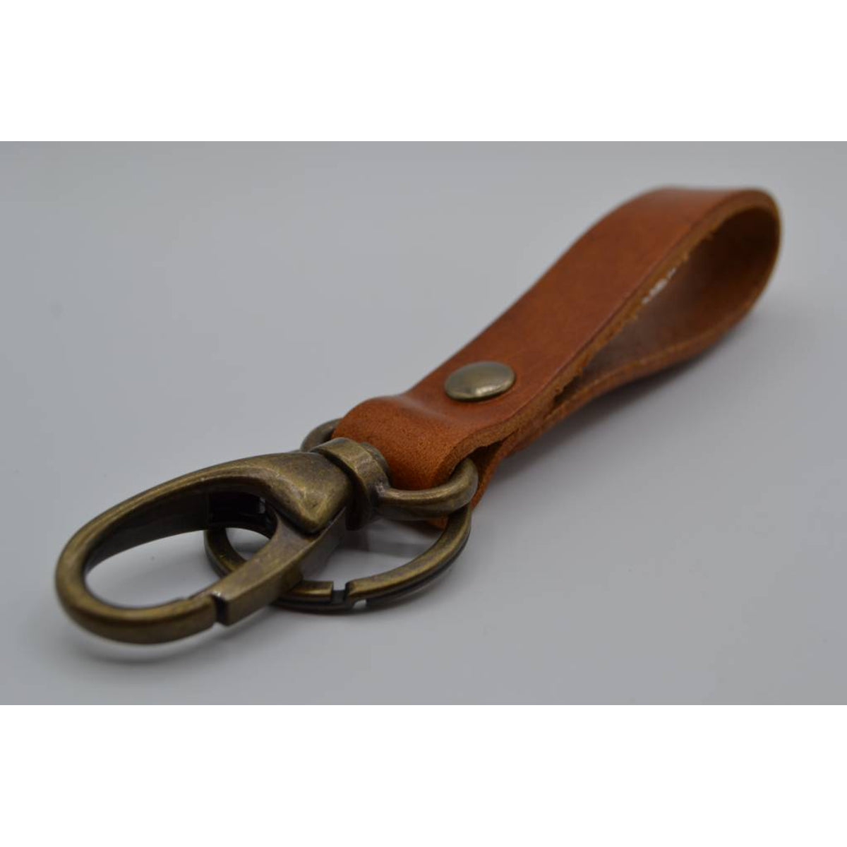 Sleutelhanger met naam van Cognac echt leer