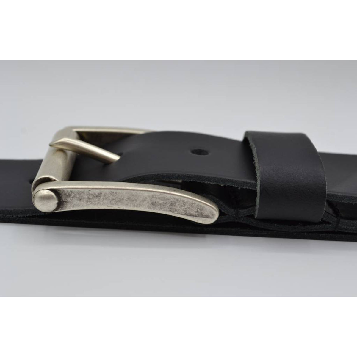 4,5cm echt lederen casual zwarte riem.