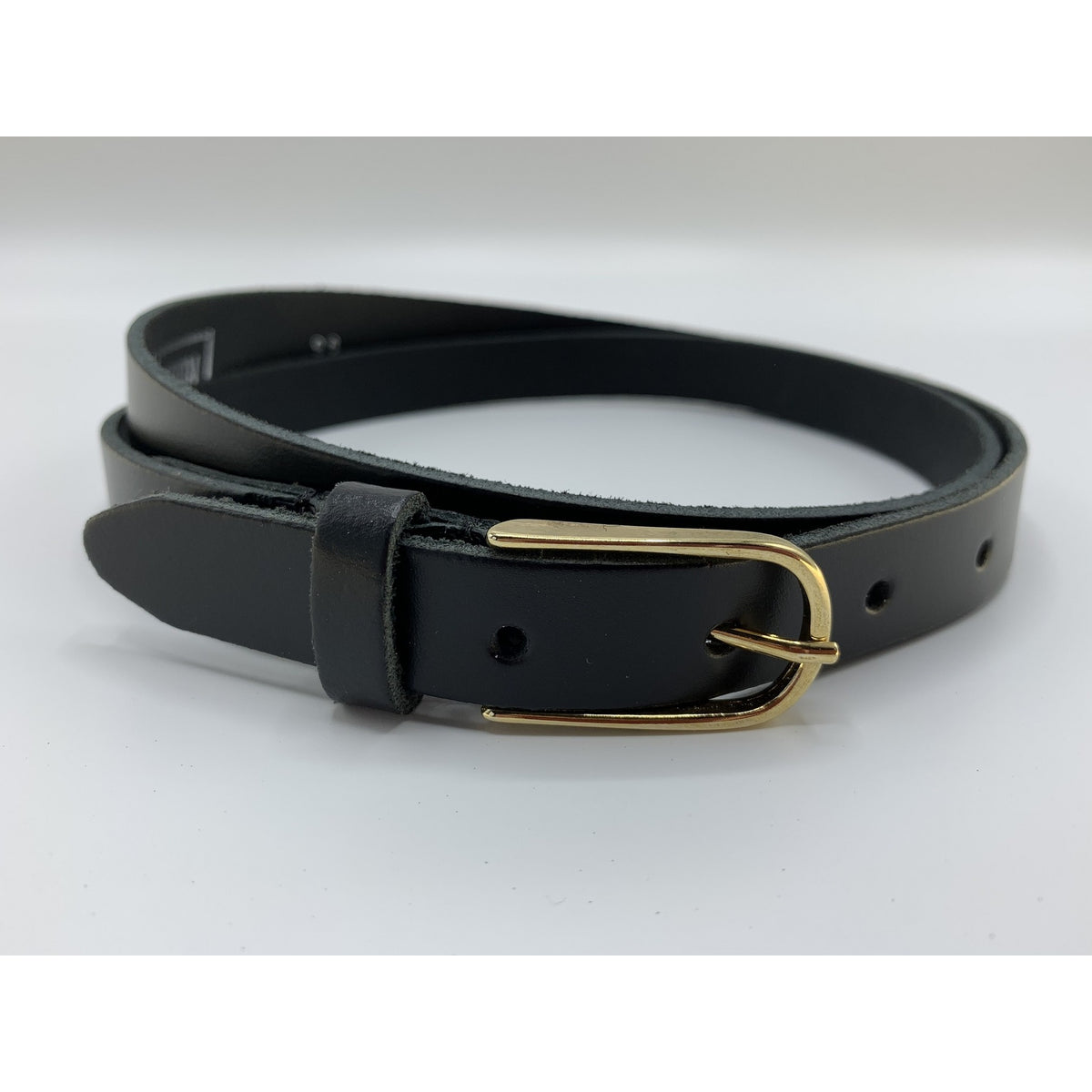 Zwarte riem met gouden gesp