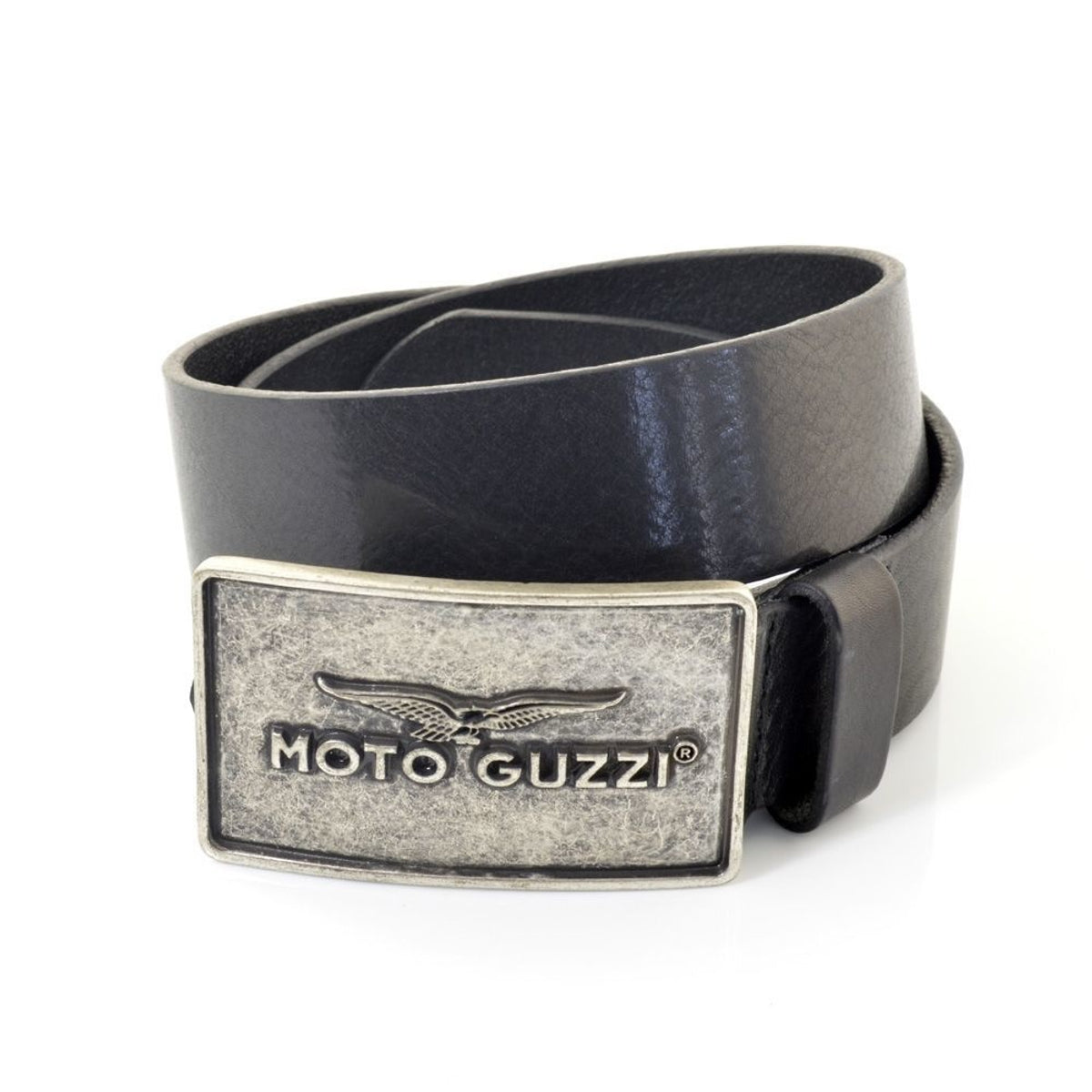 Moto Guzzi plaatgesp riem van 4cm breed.