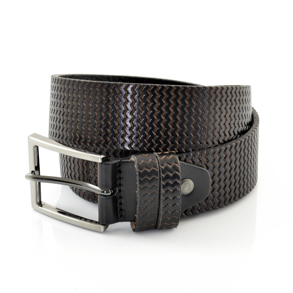 Zwarte 3,5cm brede riem.