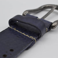 4cm blauwe diep gelaserde volnerf riem