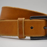 Cognac italiaans lederen casual riem