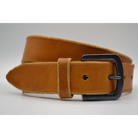 Cognac italiaans lederen casual riem
