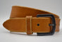 Cognac italiaans lederen casual riem