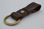 Bruine vintage sleutelhanger met naam of logo